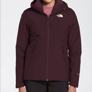 The North Face!! Root Brown eco triclimate jacket!